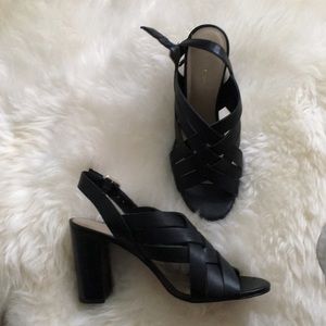 NTW black leather Sandals